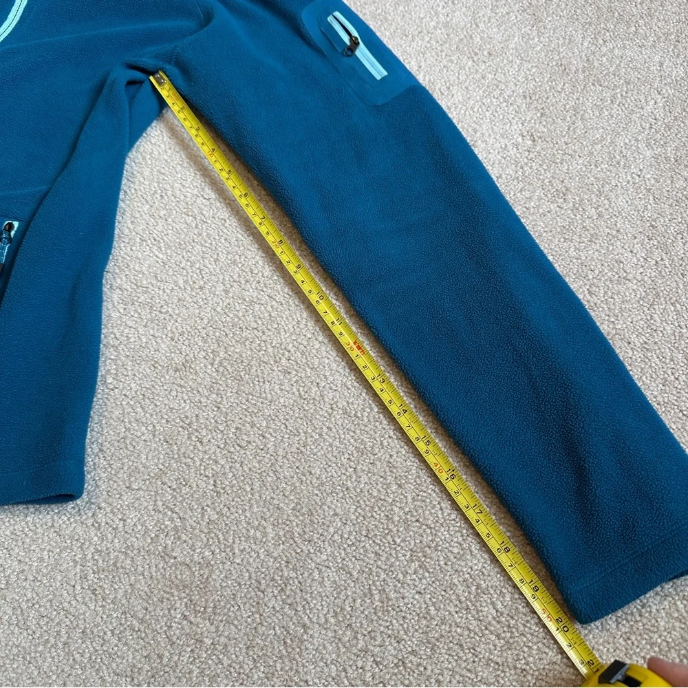 Eddie Bauer First Ascent full zip fleece jacket - teal sz Med - Picture 11 of 12